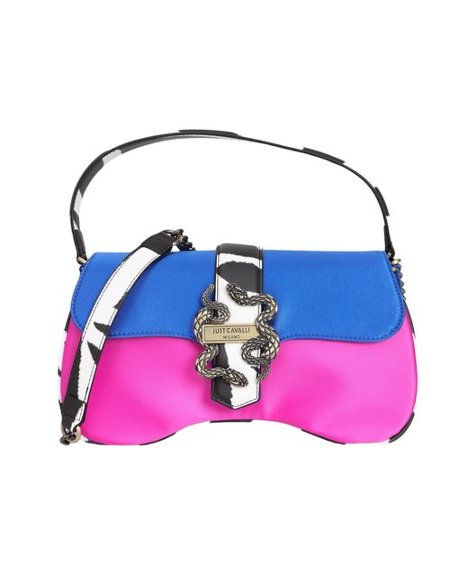 Borsa da donna stampa multicolor maculata di Just Cavalli in Pink