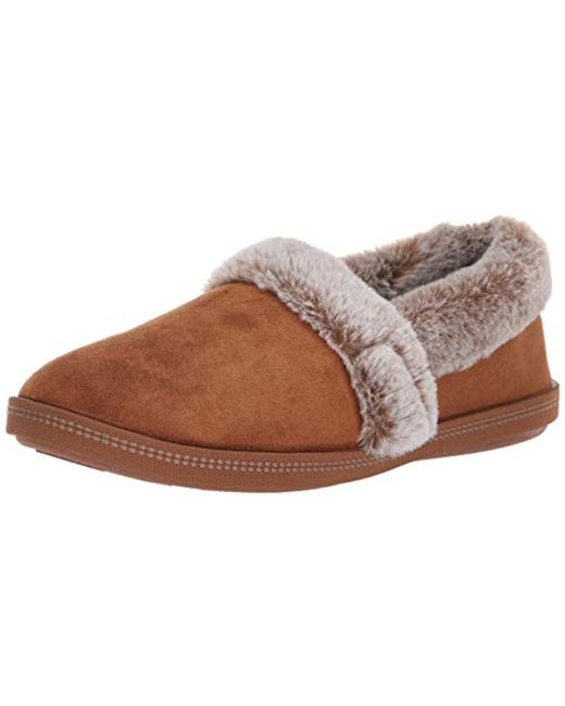 Skechers Cozy Campfire-team Toasty-microfiber Slipper With Faux Fur Lining in Chestnut (Brown 