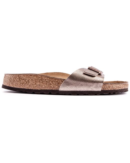 Birkenstock Brown S Madrid Slides Sandals Metallic 5.5 Uk