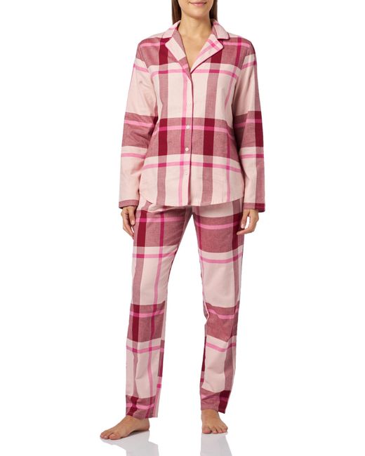 Triumph Boyfriend Pw X Checks Pajama Set in het Red