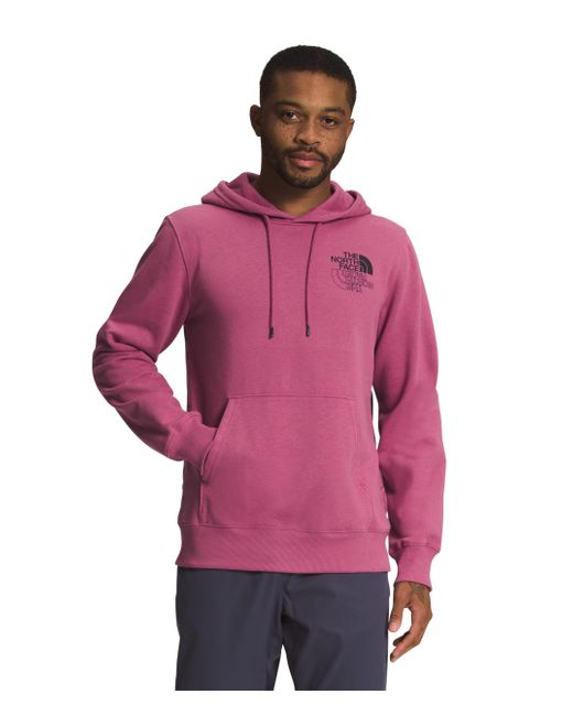 The North Face Pink Graphic Injection Hoodie for men