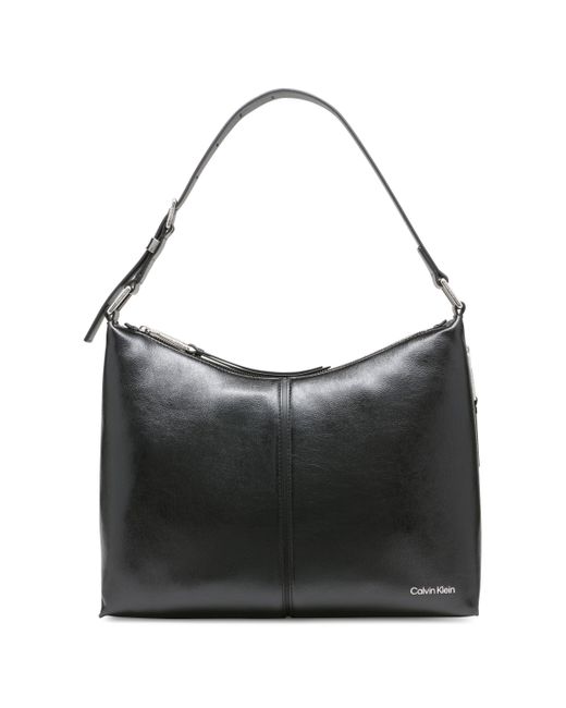 Calvin Klein Black Max Top Zip Hobo Shoulder Bag