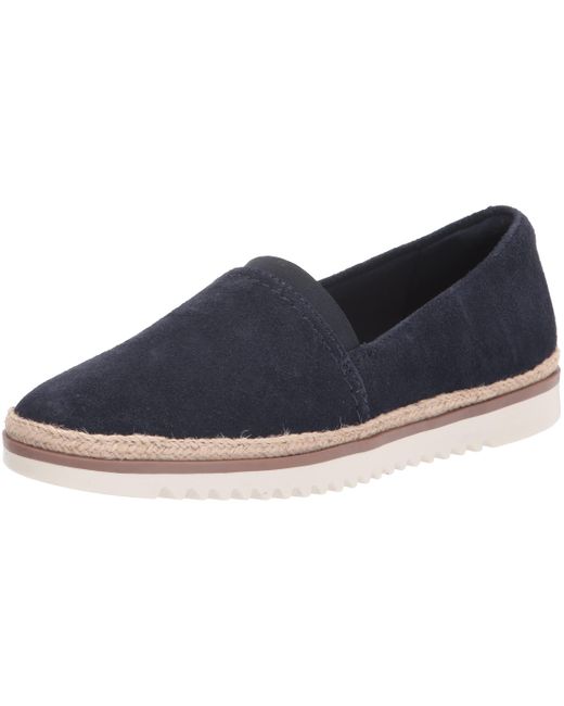 Clarks Suede Serena Paige Loafer in Navy Suede (Blue) - Lyst