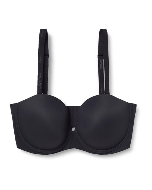 Calvin Klein Push Up Strapless in het Black