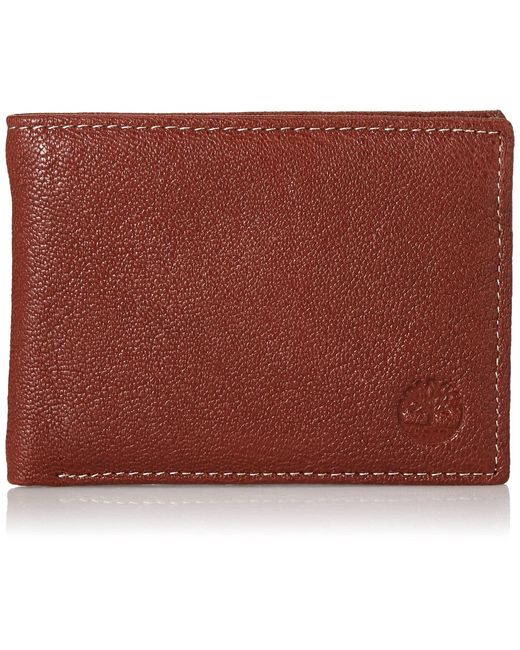 Timberland Genuine Leather Rfid Blocking Passcase Security Wallet in Brown  for Men - Lyst