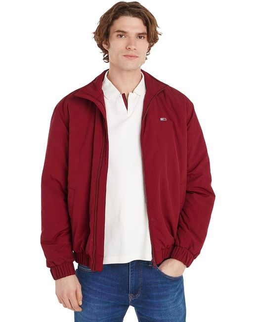 Tommy Hilfiger Red Essential Padded Jacket For Transition Weather for men