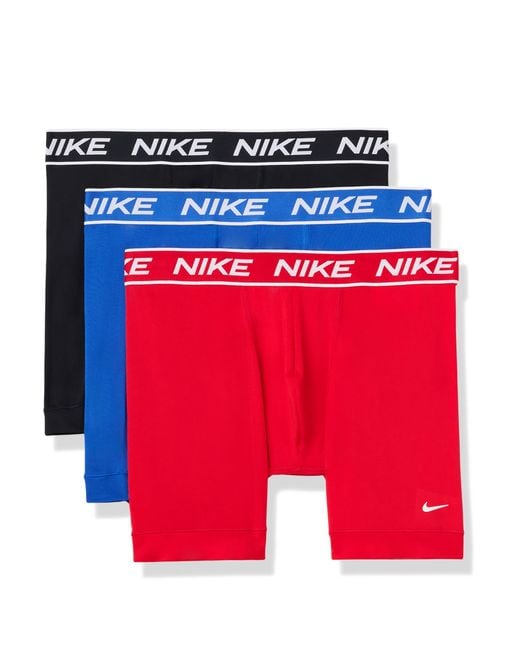 Nike Red All Day Micro Stretch Boxer Brief Underwear for men