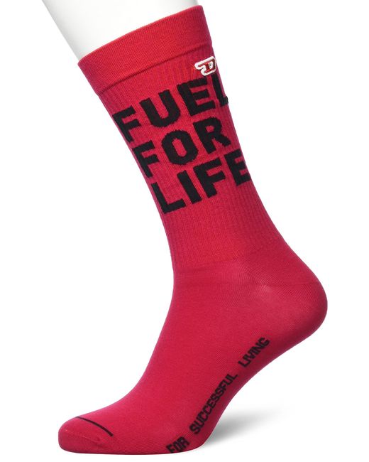 DIESEL Red Skm-ray Sock for men