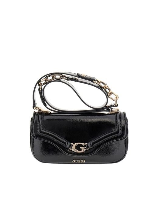 DEA FLAP SHOULDER BAG di Guess in Black