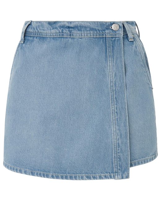 Pepe Jeans Regular Skort Hw Dnm Shorts in het Blue