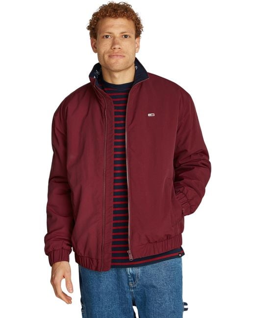 Tommy Hilfiger Red Jacke Essential Padded Jacket mit Reißverschluss