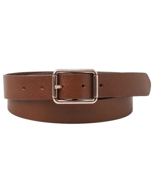 Levi's Brown Mid-with Center Bar Belt