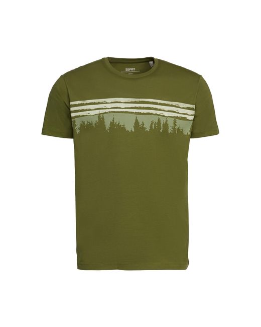 Esprit Green 093cc2k304 T-shirt for men