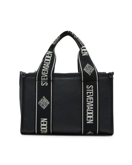 Steve Madden Black Bwebby Triple Compartment Satchel Ranzen