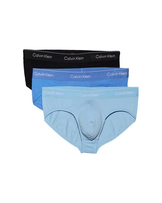Icon cotton stretch - lot Calvin Klein pour homme en coloris Blue