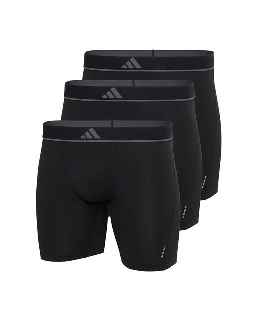 Adidas Black Herren Unterwäsche Slip 3er Pack-boxer Brief for men