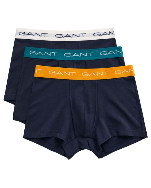 Gant Blue Trunk 3-pack Boxer Shorts for men