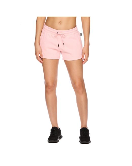Reebok Pink Renew French Terry Athletic Shorts With Side Pocket
