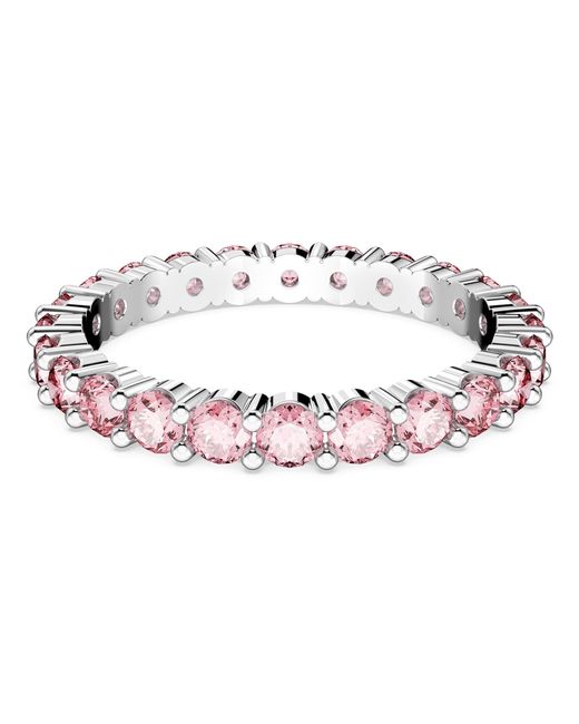 Swarovski Matrixring in het Pink