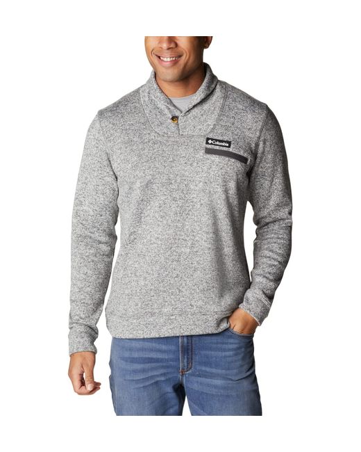 Columbia Gray Sweater Weather Fleece Pullover for men