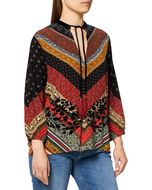 Blouse Lucia Blusas Desigual de Terciopelo: ahorra un 10 % - Lyst