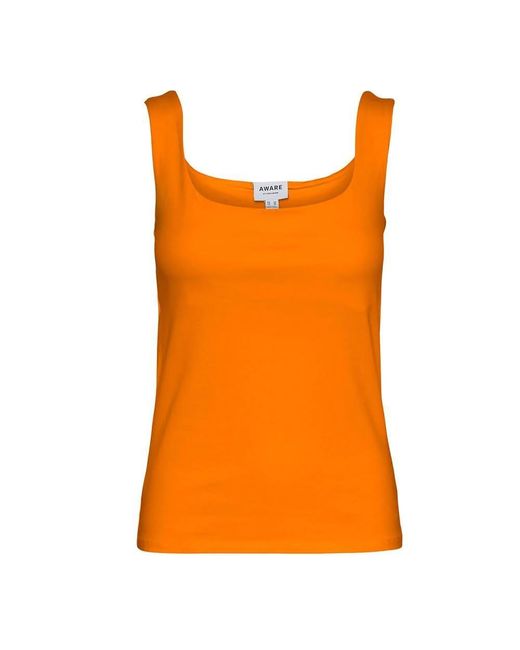 Canotte Arancione Donna Lola di Vero Moda in Orange
