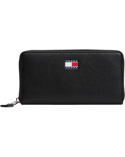 Donna Portafogli Must Large con Zip di Tommy Hilfiger in Black