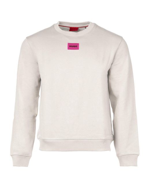 HUGO White Diragol212 Sweatshirt