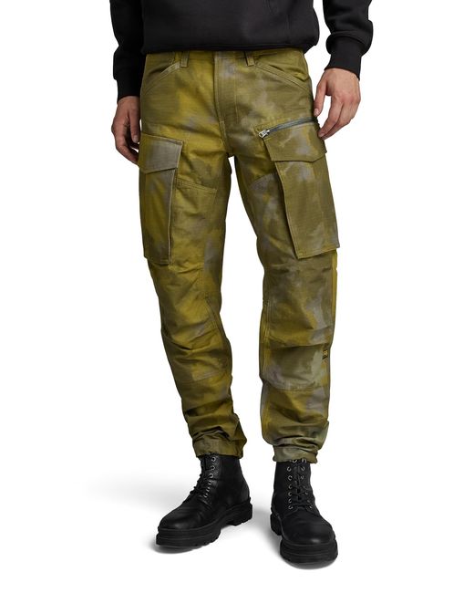 Pantalones Rovic Zip 3D Regular Tapered Para Hombre G-Star RAW de hombre de color Green