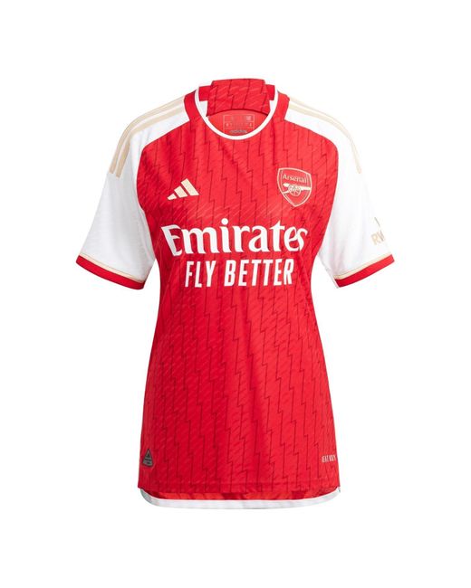 Maglia da uomo Arsenal Authentic Home 2023 2024 Adulti di Adidas in Red