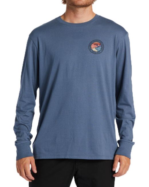 Billabong Blue Rockies Long-sleeved Shirt for men