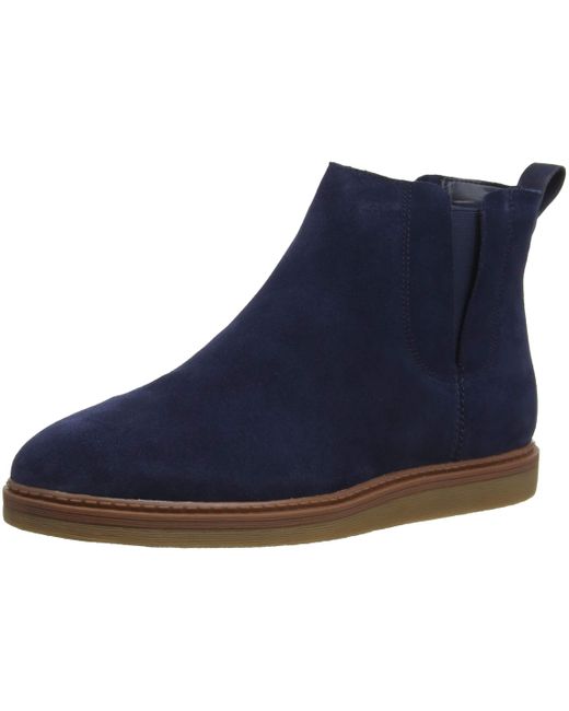 clarks navy chelsea boots
