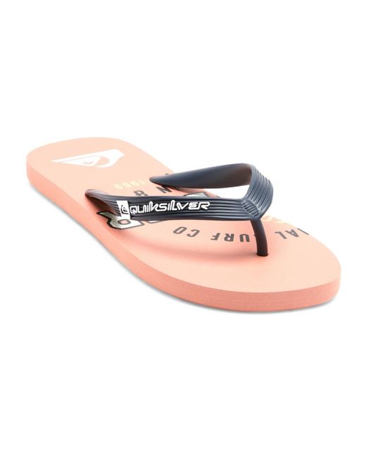 Quiksilver Beach Flip-Flops for - Strand-Sandalen - Männer - 44 in Pink für Herren