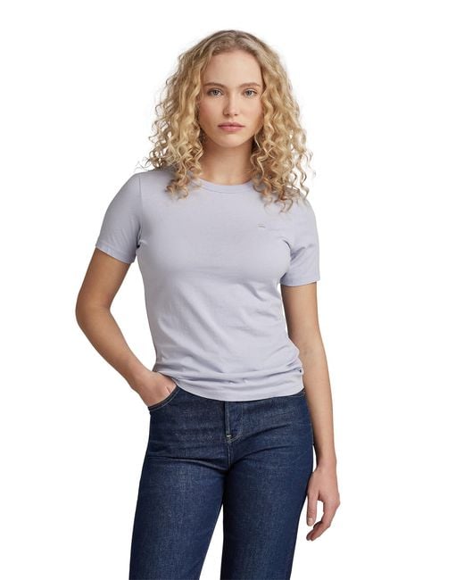 G-Star Core Slim Top Top in het White