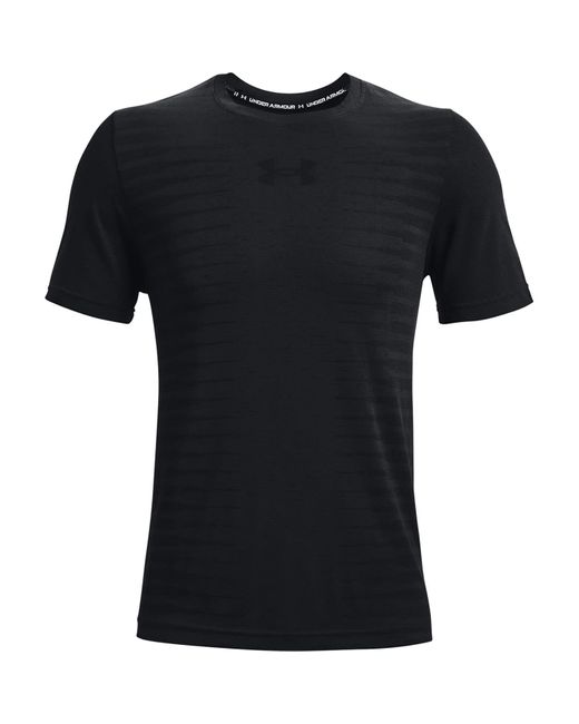 Under Armour Black Seamless Wordmark Short Sleeve T-shirt for men