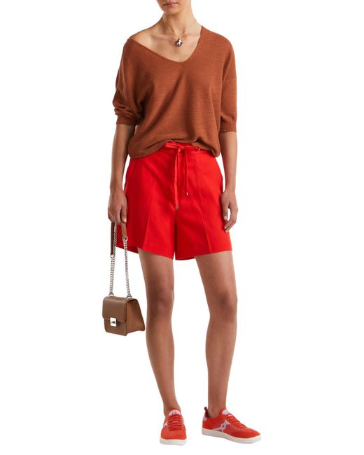 Benetton Red Bermuda 4t91d900x Shorts
