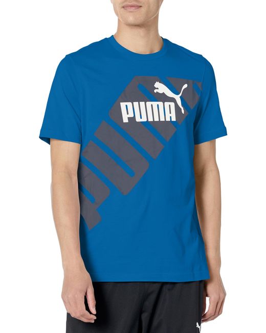 PUMA Blue Graphics Tee 3 for men