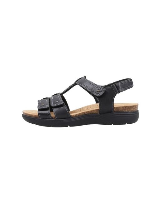 Clarks April Cove Leather Sandals In Black Wide Fit Size 51⁄2 in Blue |  Lyst UK