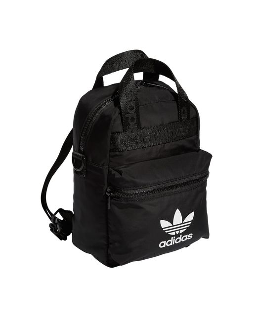 adidas Originals Micro Backpack Small Mini Travel Bag in Black | Lyst
