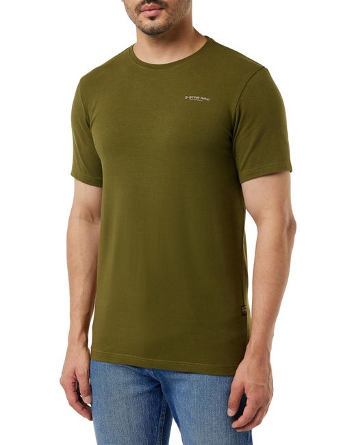 G-Star RAW Base Slim T-shirt Voor in het Green voor heren