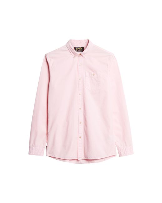 Superdry The Merchant Store – Langarmhemd Pink für Herren