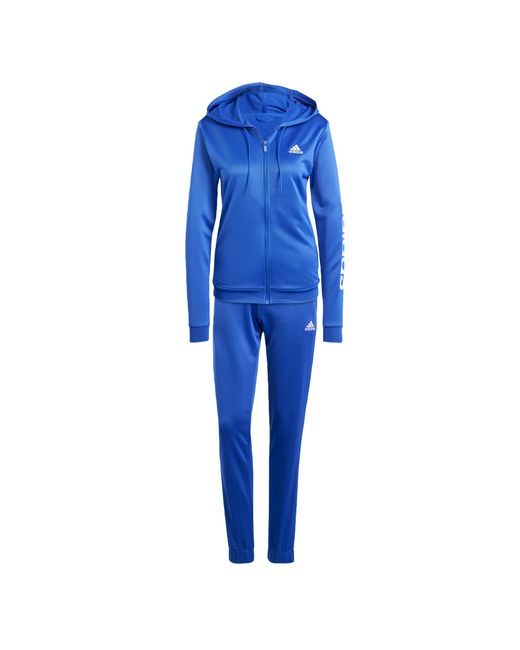 Adidas Blue Linear Trainingsanzug