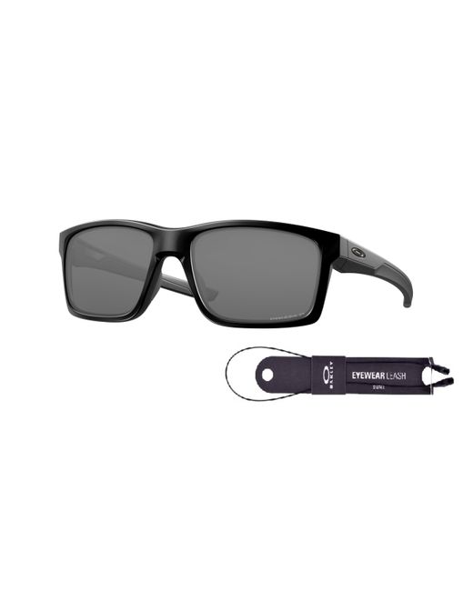 Oakley Black Mainlink Oo9264 Rectangle Sunglasses For + Bundle Accessory Leash + Designer Iwear Kit for men