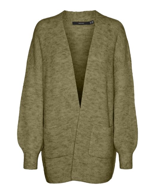 Vero Moda Green VMDESMA LS Open Cardigan GA Boo