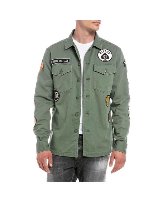 Replay Green M8825n Shirt Jacket for men