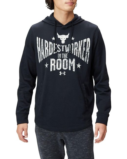 Under Armour Blue S Project R Terry Hoodie Black L for men