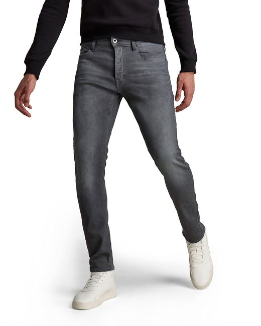 G-Star RAW Black 3301 Slim Jeans for men