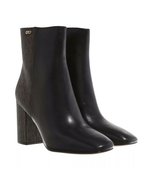 Michael Kors Black Perla Mid Bootie Boots