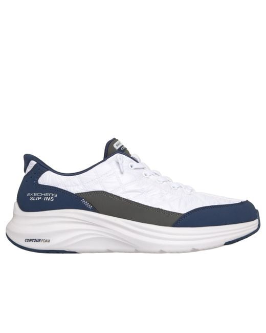 Contour Foam Cozy Fit Skechers de hombre de color Blue