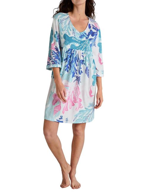 Favourites Maglia Lunga da Notte di Calida in Blue